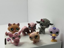 Littlest Pet Shop Pets Lot of 6 Figures Hasbro LPS
