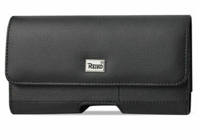 Reiko Horizontal Pouch with Card Holder for iPhone - Black