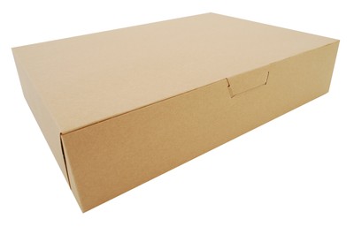 	SCT Kraft One-Piece Non-Window Bakery Boxes 19 x 14 x 4 Brown Paper	