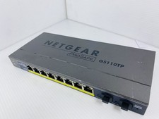 CONMUTADOR INTELIGENTE NETGEAR PROSAFE 8 PUERTOS GIGABIT GS110TP CON ENLACE ASCENDENTE POE Y FIBRA