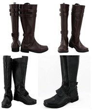 Anakin Skywalker Wars Jedi Knight Obi-Wan Kenobi Cosplay Brown PU Shoes Boots