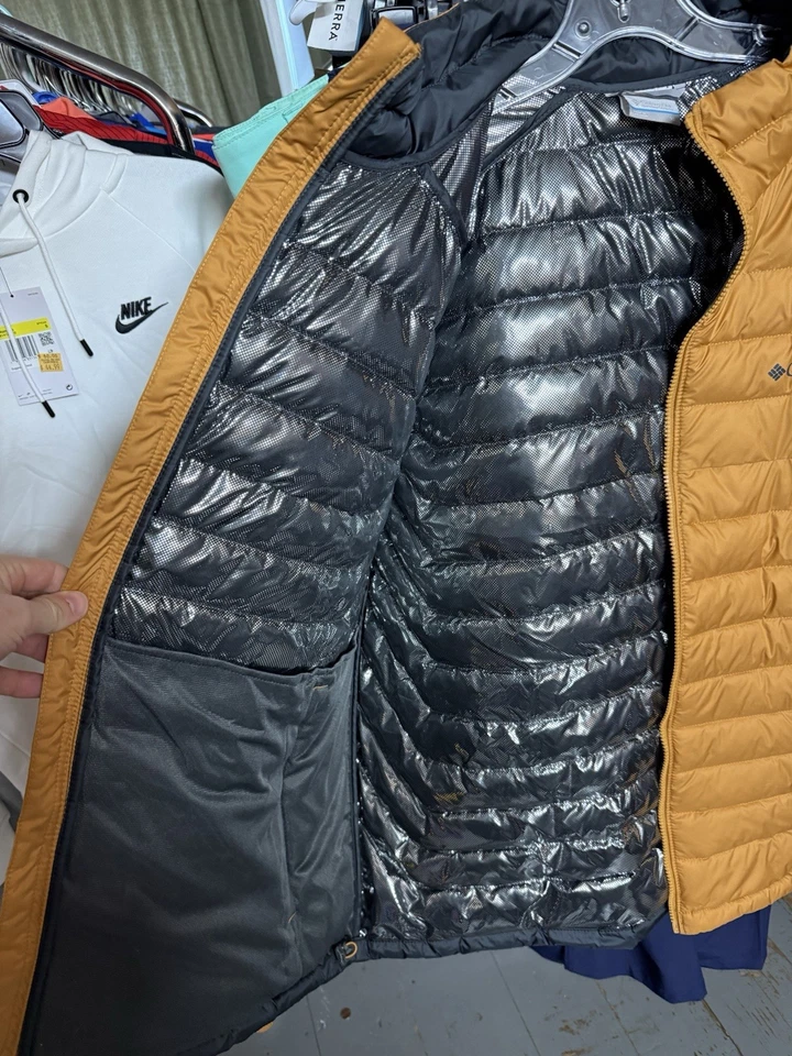 Columbia Men's White Out II Omni-Heat Insulated Puffer Jacket Yellow Size XL - Image 4 of 4