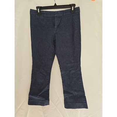 Banana Republic Sloan Navy Textured Bootcut Career Pants Size 0