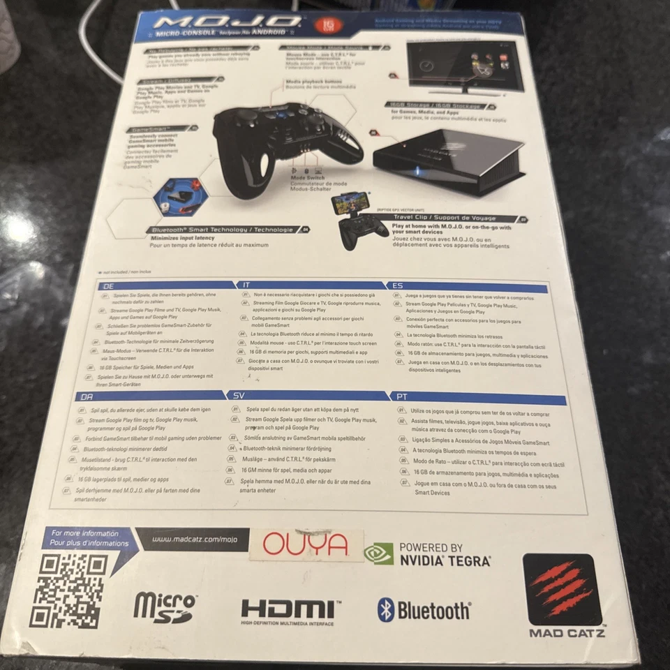 Mad Catz M.O.J.O. Launch Edition 16 ГБ черная консоль запечатанная - Изображение 3 из 4