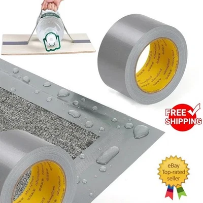 60mm x 10m Cloth Duct Tape | Super Sticky Heavy Duty Industrial Waterproof UK
