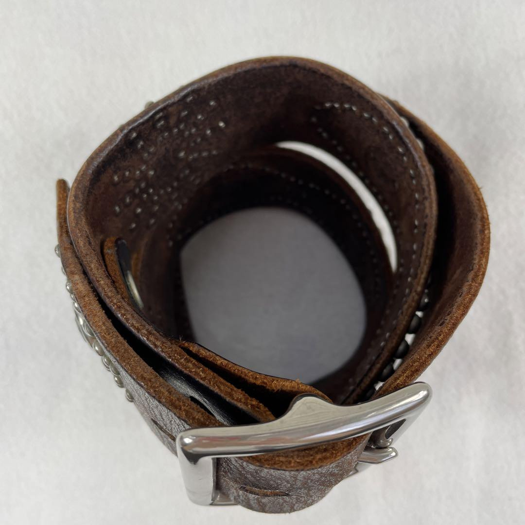 HTC Hollywood Trading Co Studded Leather Belt Size 36 Rare HTC Hollywood Trading Co Studded Leather Belt Size 36 Rare