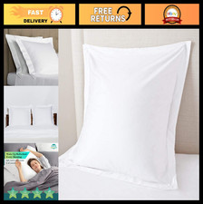 Set of 2 Euro Sham Covers 26x26 - Soft 600 TC Egyptian Cotton, Breathable  Cool