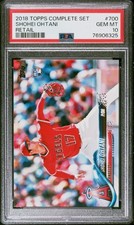 PSA 10 SHOHEI OHTANI 2018 TOPPS COMPLETE SET  RETAIL #700 LA Angels RC GEM MINT