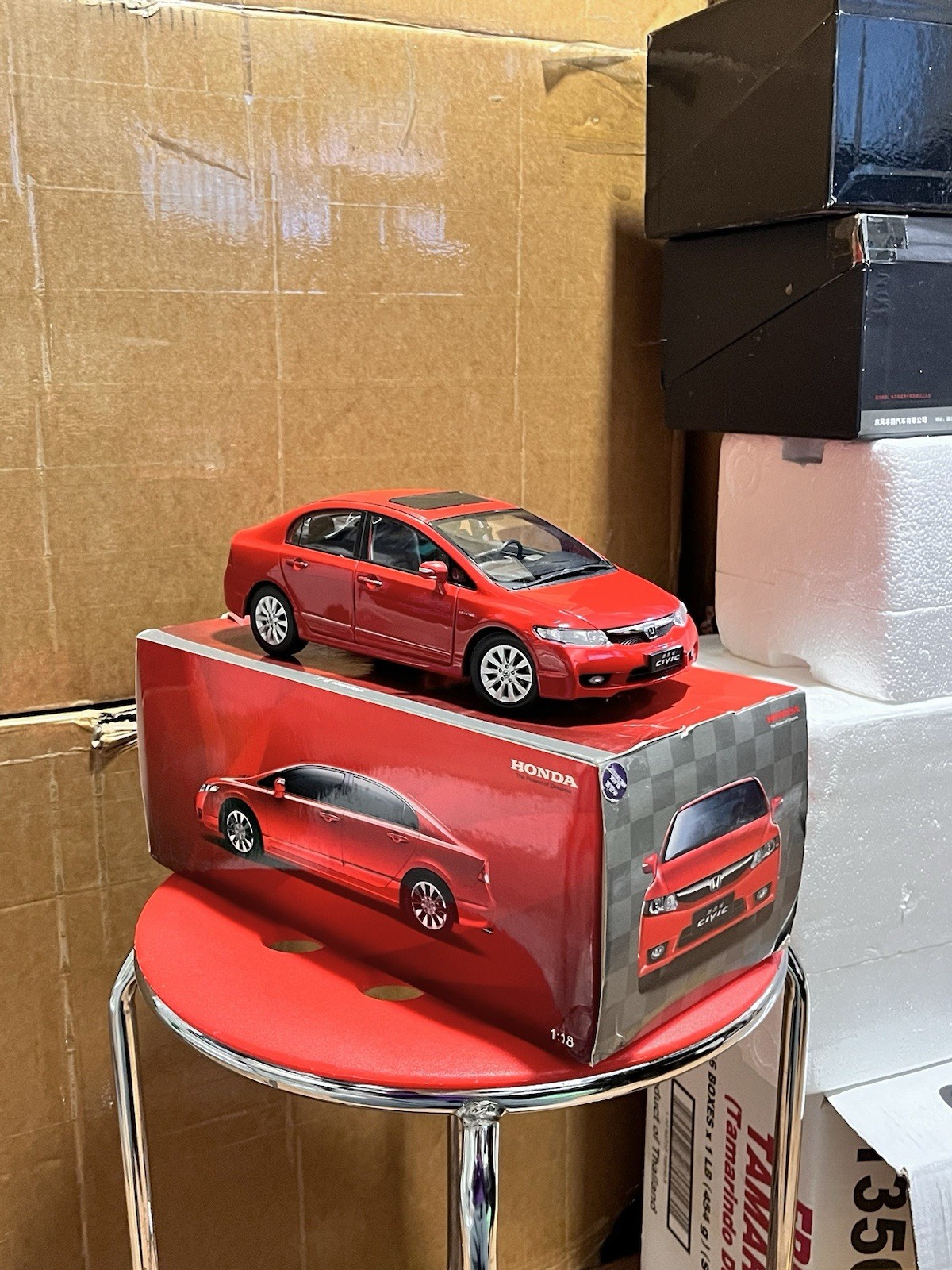 1:18 Scale 2009~2011 Honda Civic Rallye Red Diecast Model Car