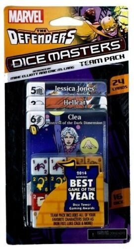 Командный набор Marvel The Defenders Dice Masters [24 карты Marvel и 16 кубиков]