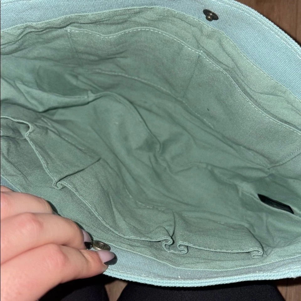 Organizador de monedero de lona de cuero Portland Foto 3 de 4