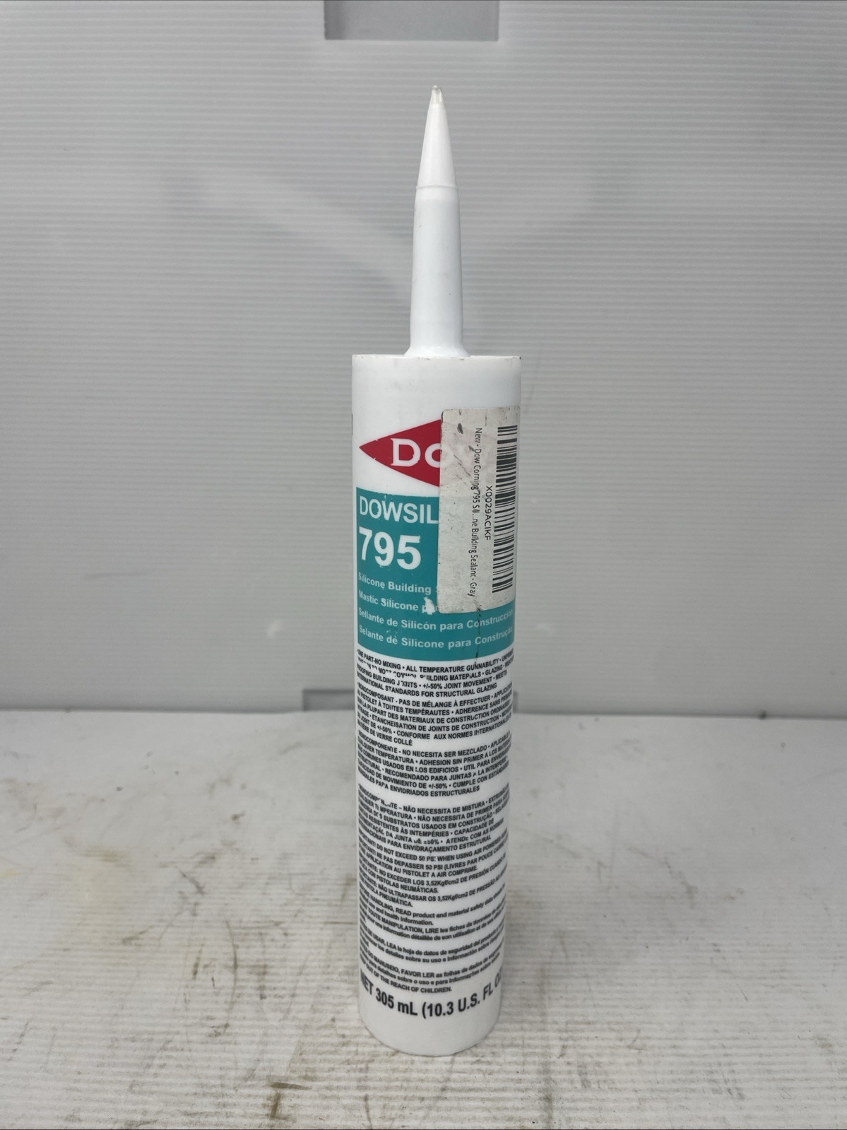 Dow Dowsil 795 Silicone  Sealant 10.3oz Cartridge Charcoal EXPIRED MAY/24