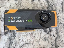 Zotac Nvidia GeForce GTX 670, 4GB 256BIT DDR5, PCI Express Graphics Card