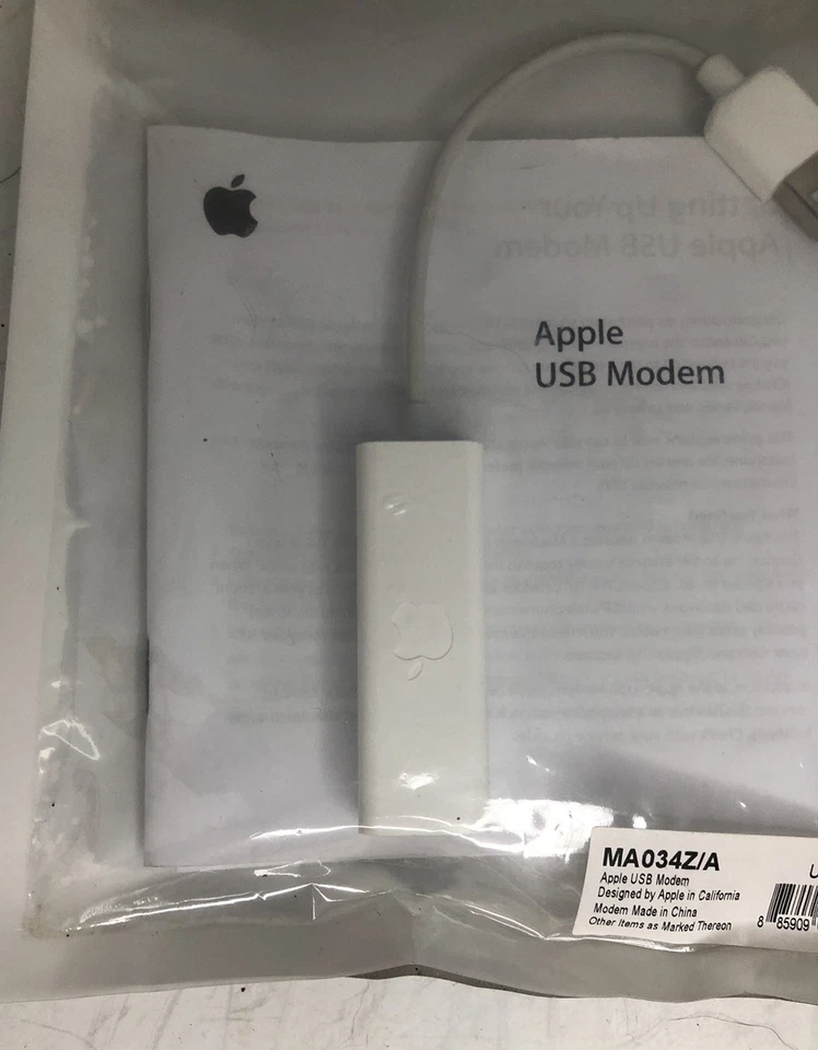 Genuine Apple Dial-Up External USB Modem 56 Kbps MA034Z/A - Image 2 of 4