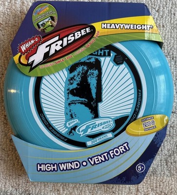 Wham-O Heavyweight 200 Grams High Wind Frisbee -Blue Flying Gliding