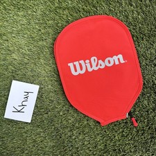 Wilson Pickleball Paddle Cover Equipment Gear Zip Up Case Red - New