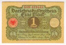 1920 Germany 1 Mark UNC 429449 Paper Money Banknotes Currency
