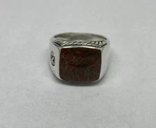 David Yurman Sterling Silver Signet Ring Size 11.5