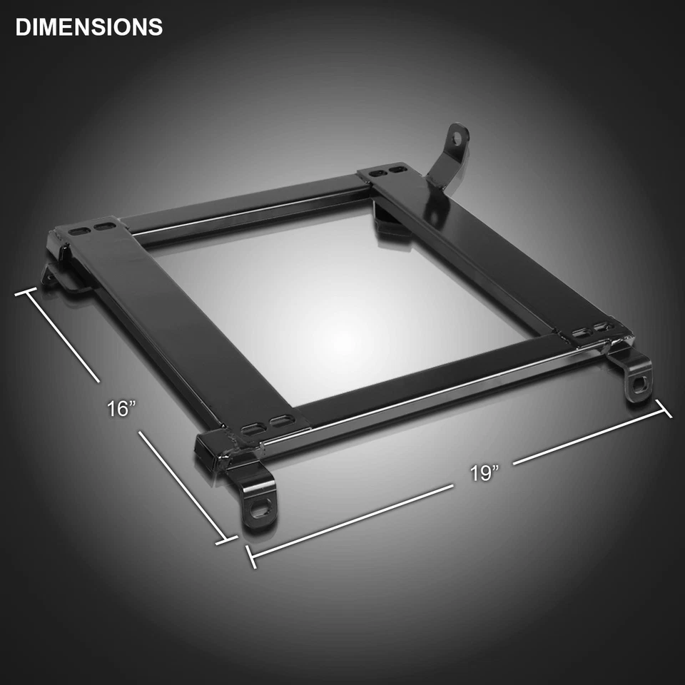 Fits 92-95 Civic 1994-2001 Integra Racing Seat Mounting Brackets Rail Track Foto 3 de 4