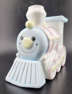 Vintage Enesco 1985 Porcelain Train Nursery Figurine