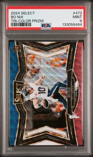 2024 PANINI SELECT TRI-COLOR PRIZM #472 BO NIX 74/99 PSA 9