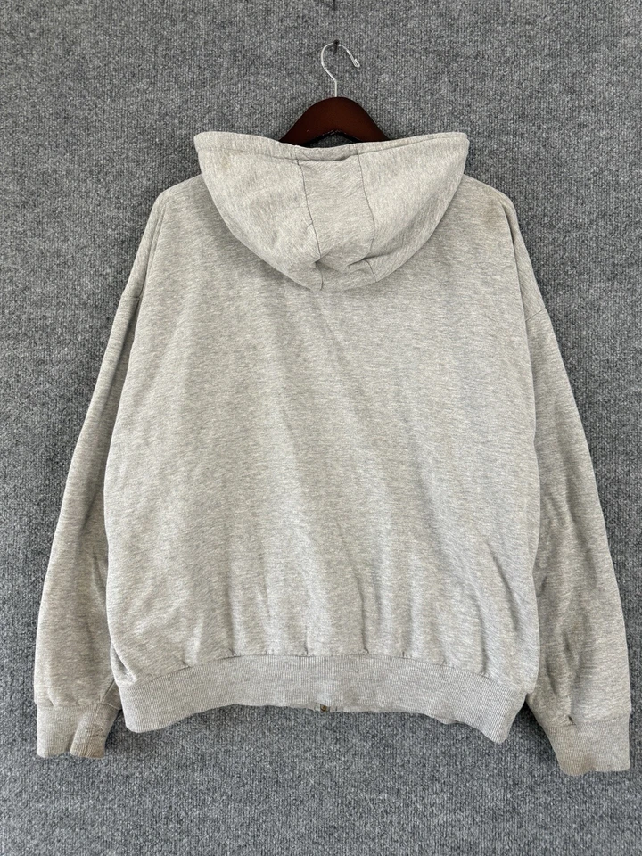 Sudadera con capucha vintage Red Tag Dickies térmica forrada con cremallera gris envejecida para hombre XL 90s Foto 4 de 4