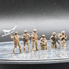 Handmade 1/72 Ukraine Drones 6-Person Team Painted Decorative Resin Prop Model