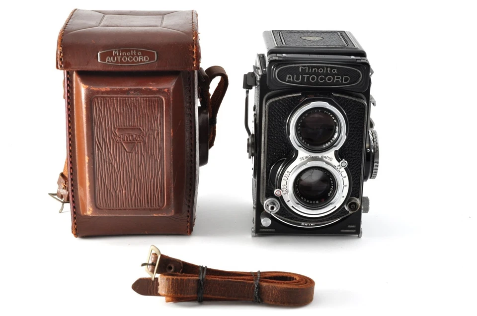 [Near MINT w/Case] Minolta AUTOCORD TLR Camera ROKKER 75mm f3.2 Lens JAPAN #152 - Image 3 of 4