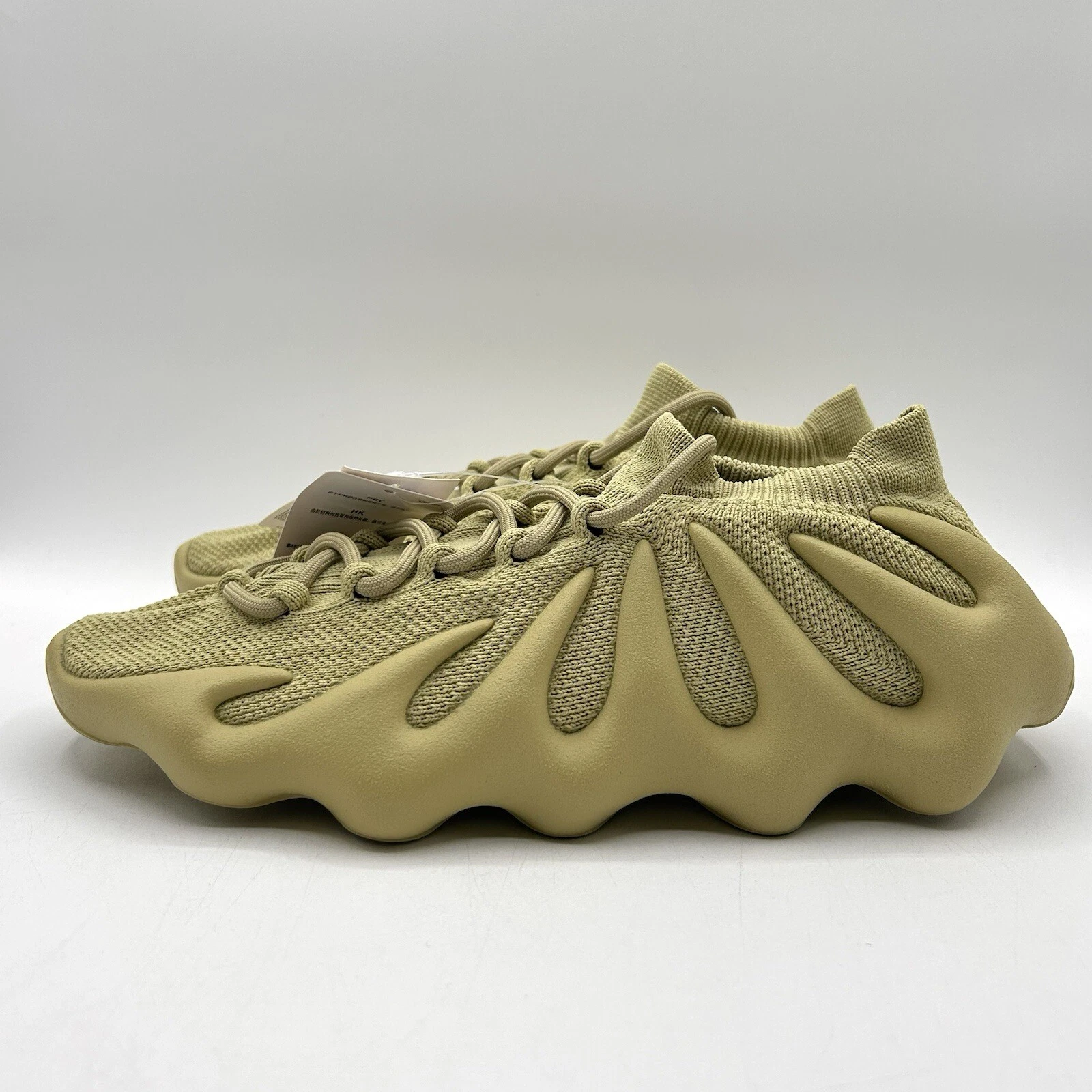 Adidas Uomo Yeezy 450 Originals Taglia 10 Verde Resina GY4110 