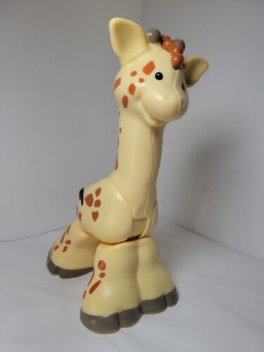 2014 Fisher Price Little People Big Animal Zoo Giraffe Figure Funny Sounds WORKS