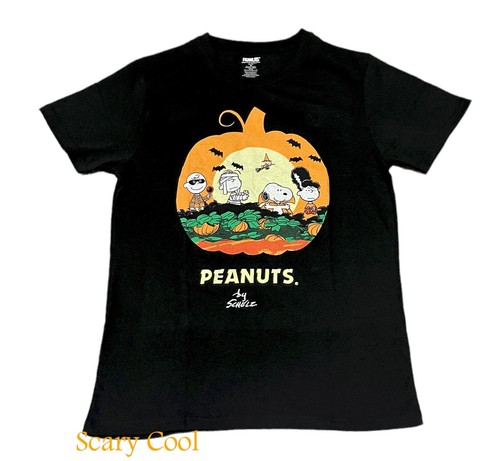 Nueva Camiseta de Halloween Peanuts Charlie Brown It's The Great Pumpkin Negra para Hombre - Imagen 2 de 2