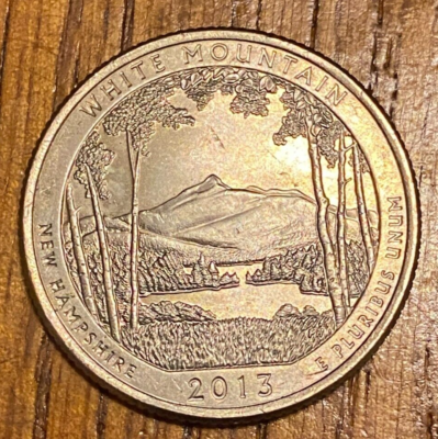 2013-P 25 Cents - White Mountain New Hampshire National Parks