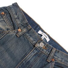 Re/Done NWT Jeans Size 25 US Split Hem Tailored Active Indigo Blue 100% Cotton