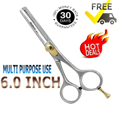 ATOZ SCISSORS HAARVERDÜNNUNGSSCHERE SCHERE FRISEURSALON PROFESSIONELLER FRISEUR 6,0" SILBER