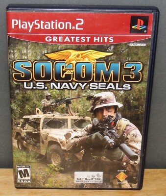 SOCOM 3: U.S. Navy SEALs - (PlayStation 2 -PS2) - Complete - CIB - Tested