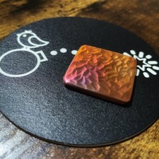 BLANK 1.5  Square Hand Made Hammered  Torched Custom Copper Golf Ball Marker 