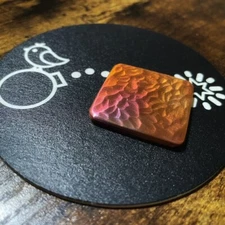 BLANK  1.5” Square Hand Made Hammered & Torched Custom Copper Golf Ball Marker!