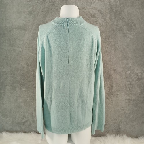 NWOT KAREN SCOTT Fall Basic Sweater XXL(20-22) Mint Zip Back Pullover Mock Neck - Picture 8 of 12