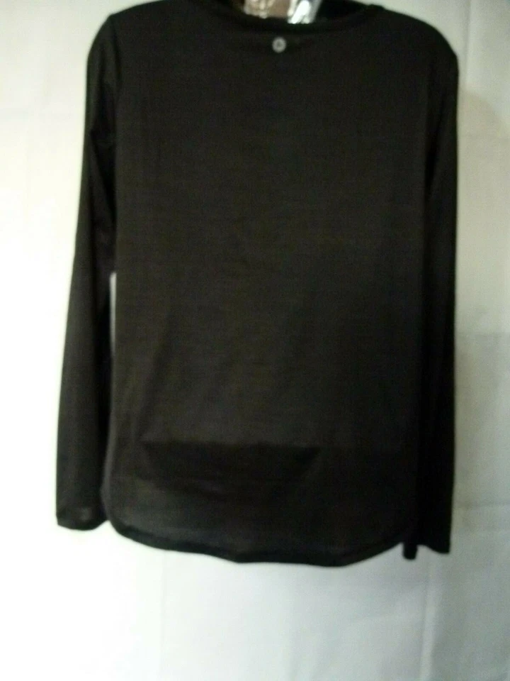 Prenda deportiva para mujer 90 Degree By Reflex Top manga larga negra talla S Foto 3 de 4