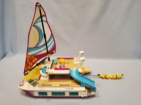 LEGO Friends #41317 Heartlake Sunshine Catamaran - Complete, Minifigs, Instructs