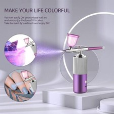 Portable Air Compressor Spray Art Nail Manicure Tattoo Paint Makeup Airbrush Kit