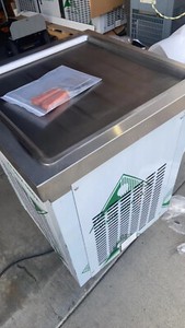 Kolice ETL Commercial 21"x21" square pan rolled ice cream machine,auto defrost