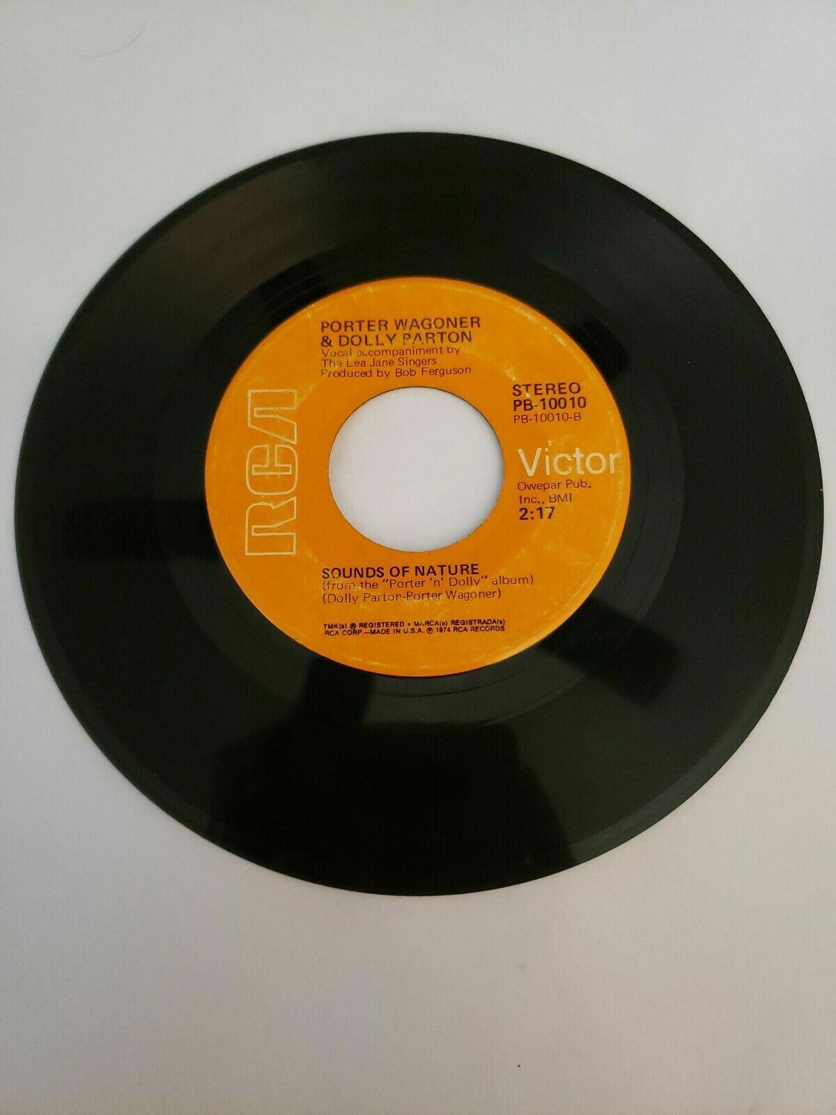 Porter Wagoner and Dolly Parton - Sounds of Nature - RCA(45RPM 7”Single)(J556) 