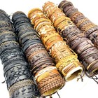 50pcs Wholesale Lots Leather Mens Womens Cuff Bracelets Fashion Mixed Styles