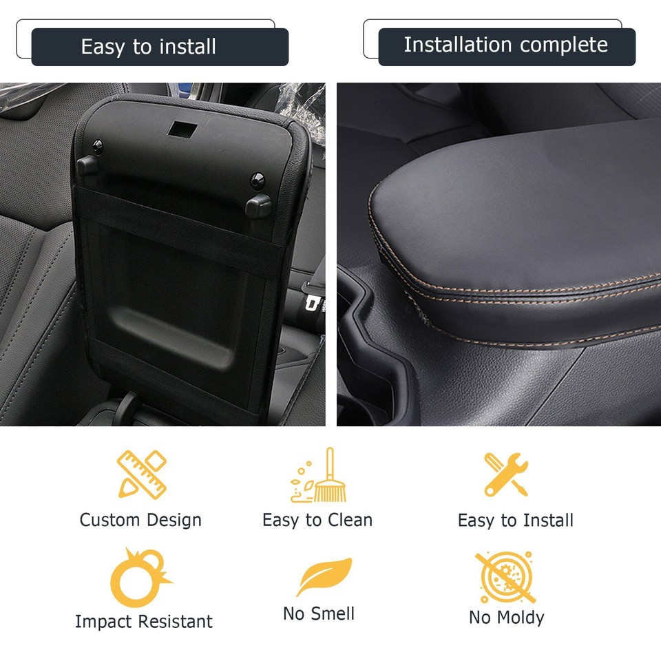 RUIYA Car Center Console Armrest Cover Protector Mat For 2019-2025 ...