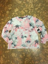 NWT PJ Salvage Med Womens Tie-Dye Print Peachy Soft Waffle Lounge Shirt Medium