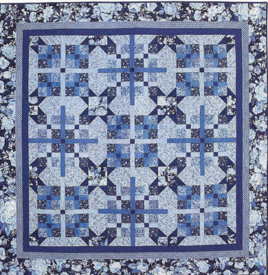 Cool Blue Quilt quilting pattern instructions
