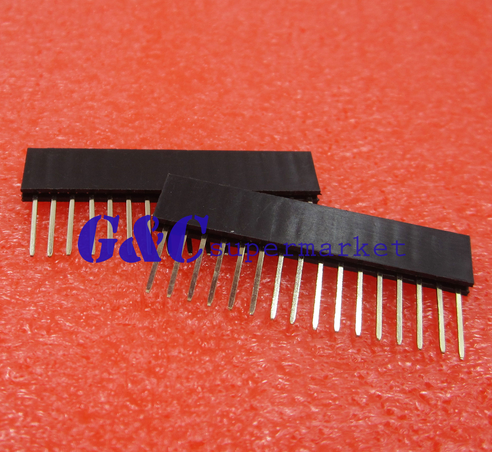 10PCS 16 Pin 1x16P 2 54mm Gamba Lunga 11mm Singola Fila Femmina Dritta Testa Pin