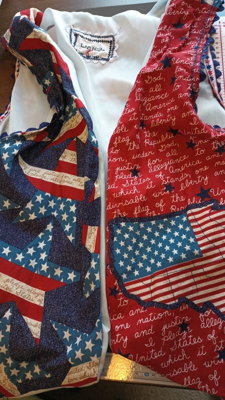 Large Pledge To The USA Flag Vest