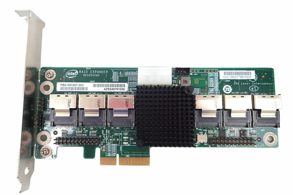  Intel RES2SV240 24port 6G 6Gbps SATA SAS Expander Server Adapter RAID CARD  - Image 2 of 4